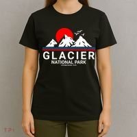 Glacier National Park Vintage Souvenir Hiking T-Shirt thumb 4