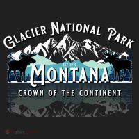 Glacier National Park Montana Hiking Camping Moose Souvenir Meaningful Gift Beanie thumb 2