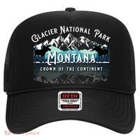 Glacier National Park Montana Hiking Camping Moose Souvenir Meaningful Gift Hat thumb 0
