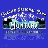 Glacier National Park Montana Hiking Camping Moose Souvenir Meaningful Gift T-Shirt thumb 7