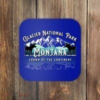Glacier National Park Montana Hiking Camping Moose Souvenir Meaningful Gift Coaster thumb 0