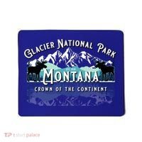 Glacier National Park Montana Hiking Camping Moose Souvenir Meaningful Gift Mousepad thumb 0