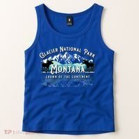 Glacier National Park Montana Hiking Camping Moose Souvenir Meaningful Gift Tank Top thumb 2