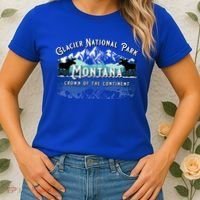Glacier National Park Montana Hiking Camping Moose Souvenir Meaningful Gift Women's T-Shirt thumb 2