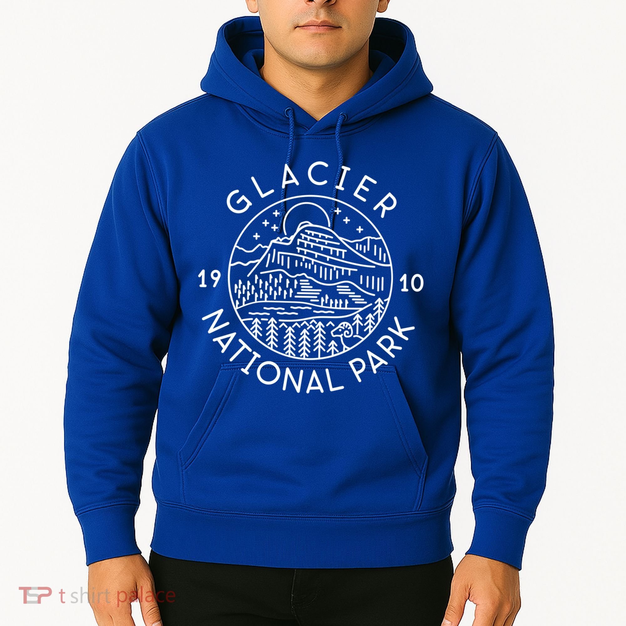 Glacier National Park 1910 Montana Gift Hoodie