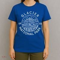 Glacier National Park 1910 Montana Gift T-Shirt thumb 4