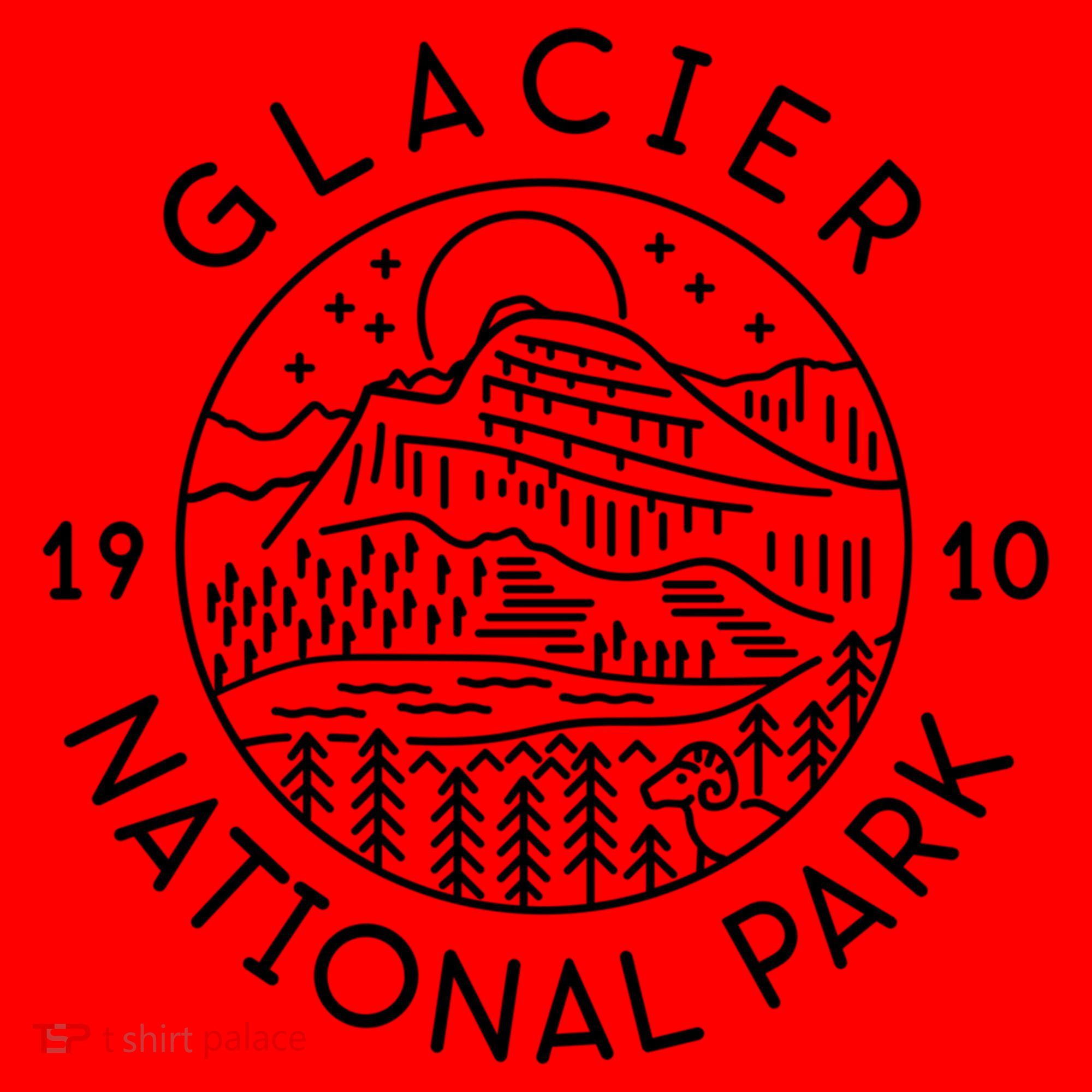 Glacier National Park 1910 Montana Gift Santa Hat