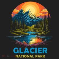 Glacier National Park Montana Mountains Trip Beanie thumb 2