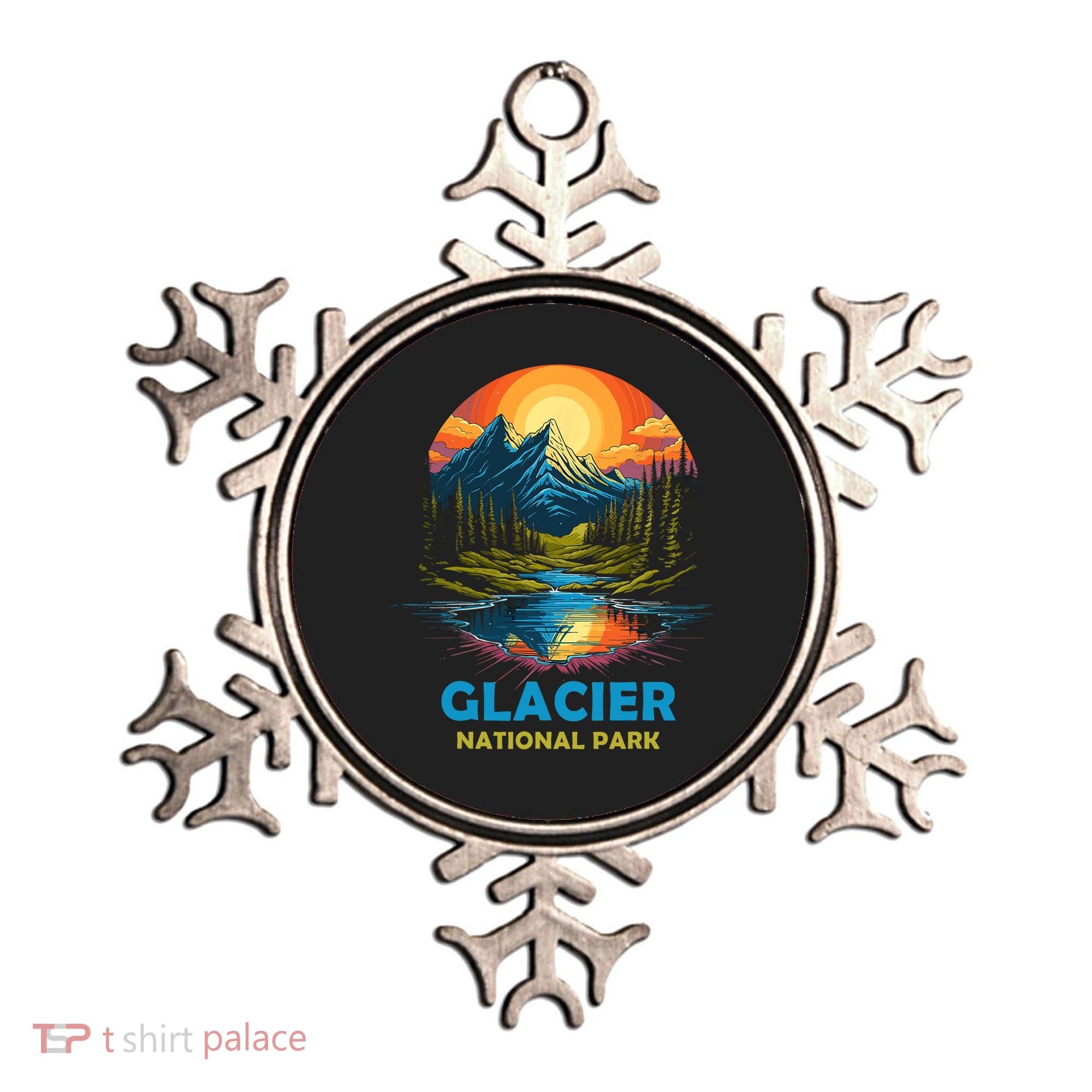 Glacier National Park Montana Mountains Trip Ornament