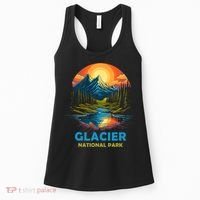Glacier National Park Montana Mountains Trip Women's Tank Top thumb 0