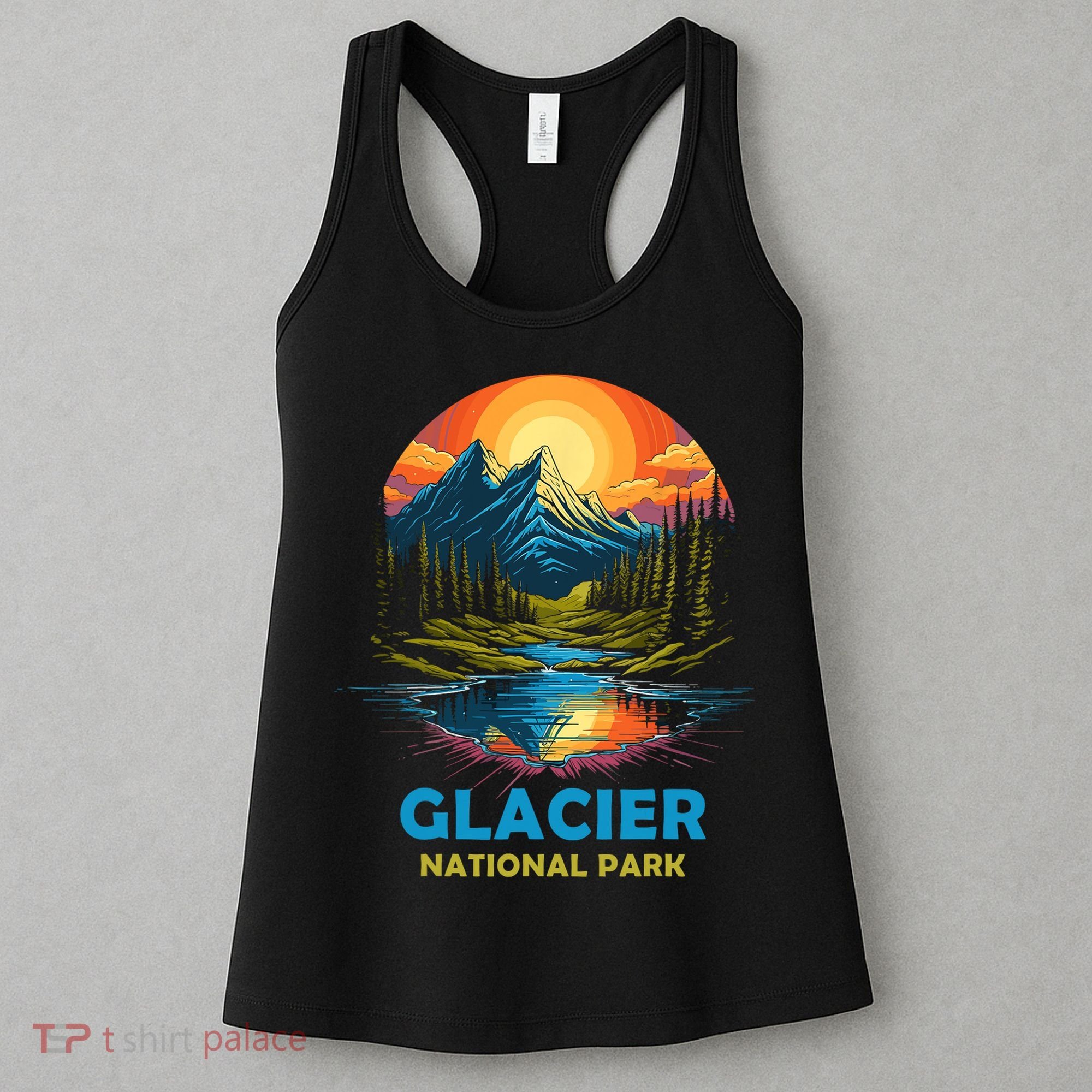 Glacier National Park Montana Mountains Trip Women's Tank Top