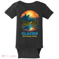 Glacier National Park Montana Mountains Trip Baby Bodysuit thumb 0