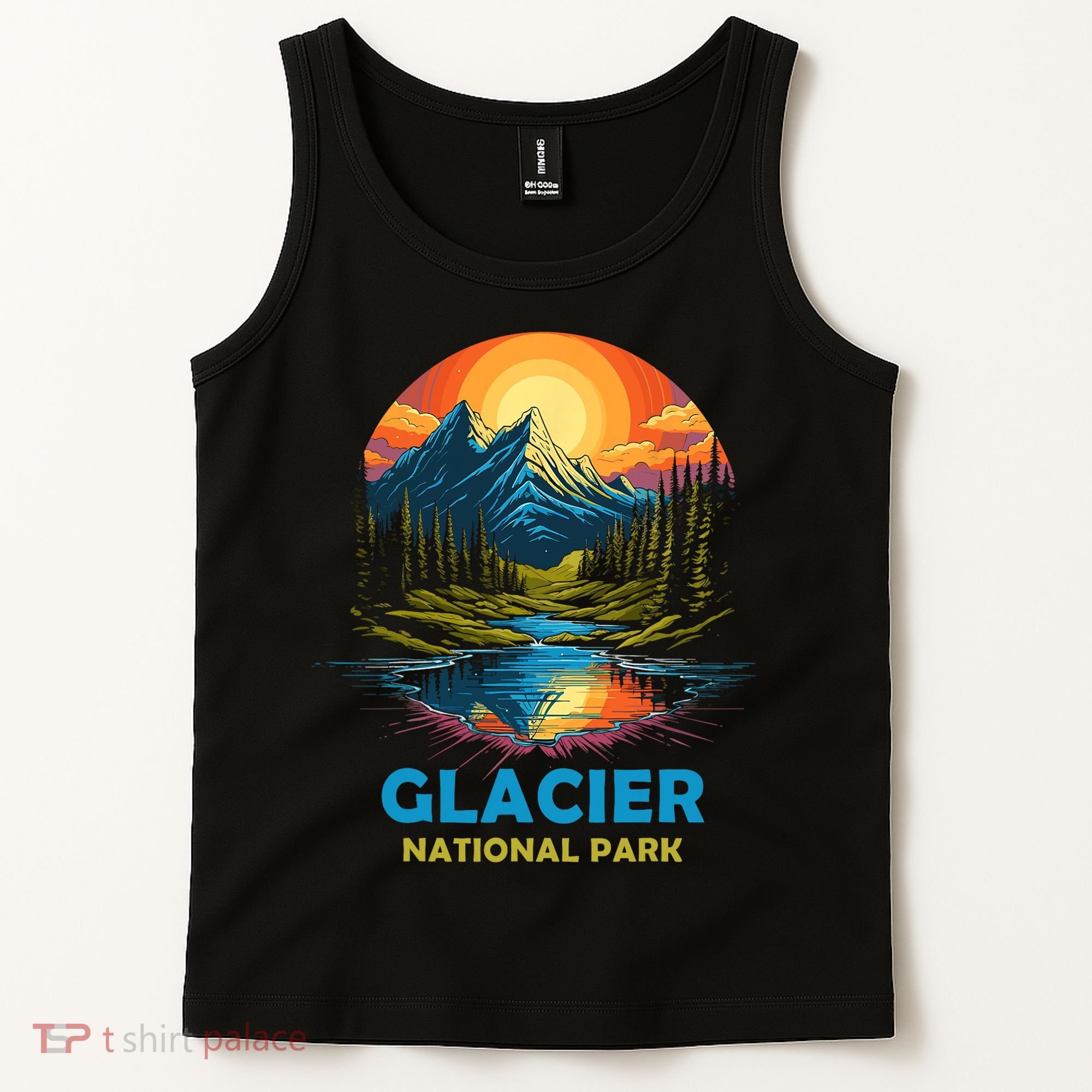 Glacier National Park Montana Mountains Trip Tank Top