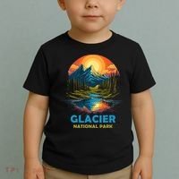 Glacier National Park Montana Mountains Trip Toddler T-Shirt thumb 2