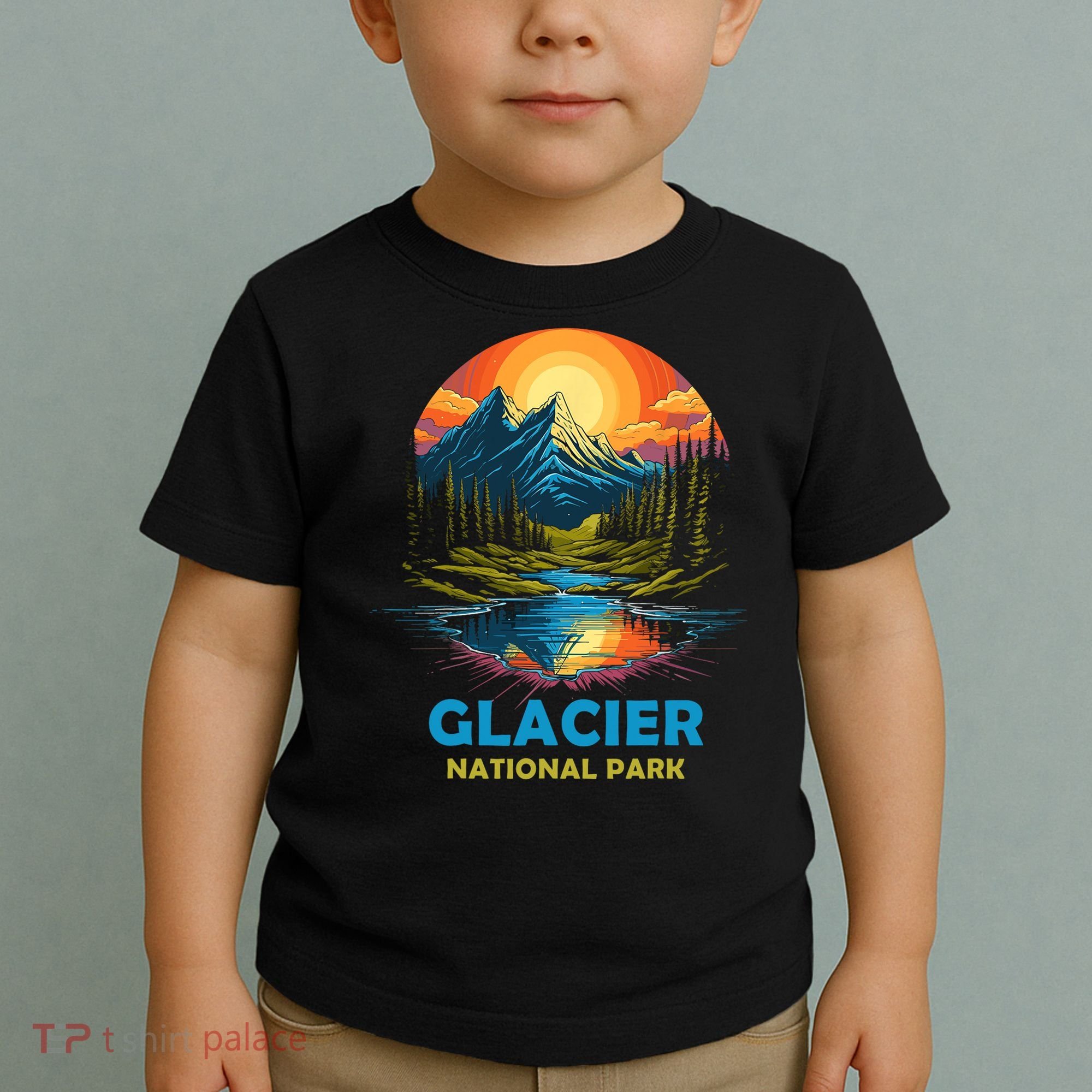 Glacier National Park Montana Mountains Trip Toddler T-Shirt