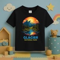 Glacier National Park Montana Mountains Trip Toddler T-Shirt thumb 3