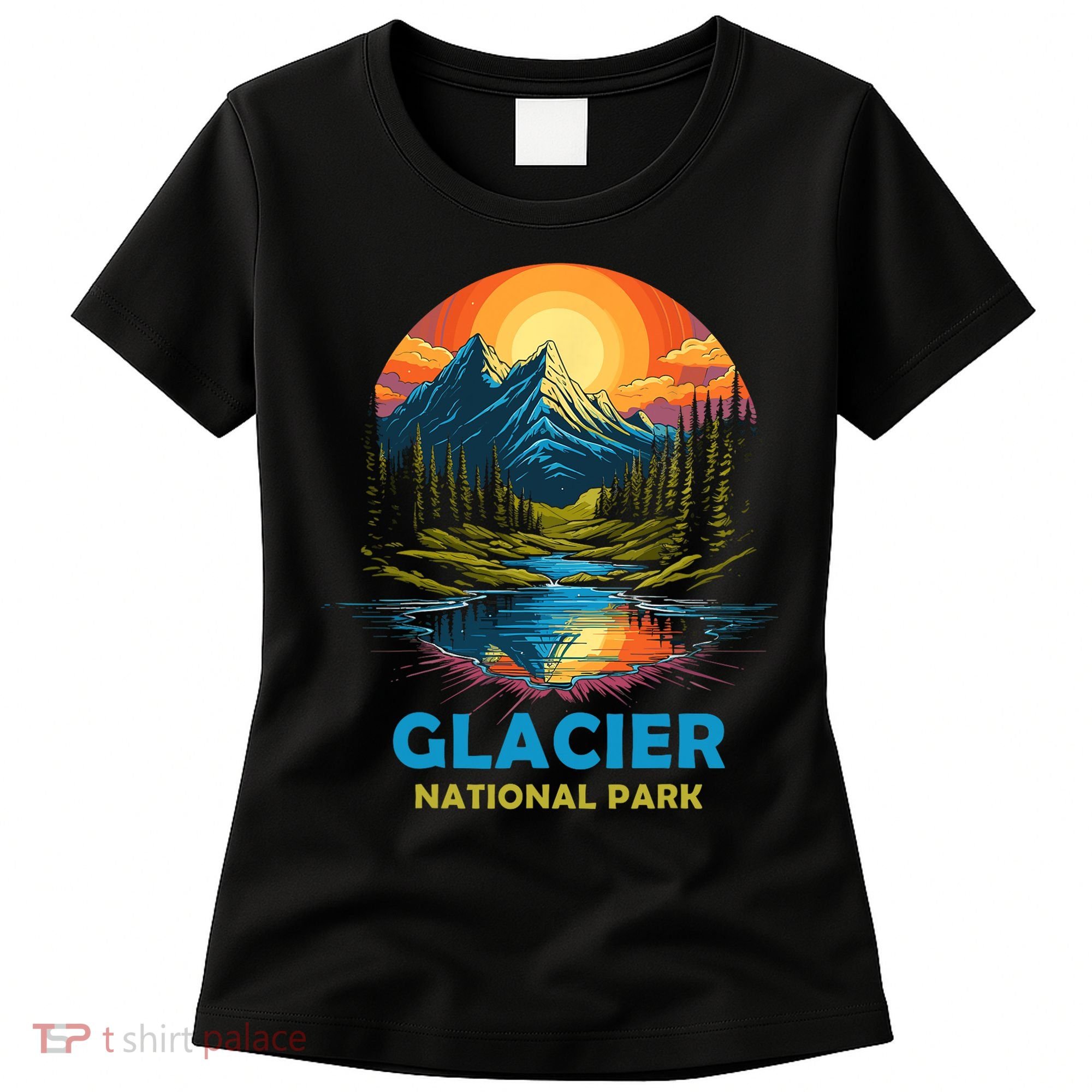 Glacier National Park Montana Mountains Trip Women's T-Shirt