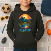 Glacier National Park Montana Mountains Trip Kids Hoodie thumb 2