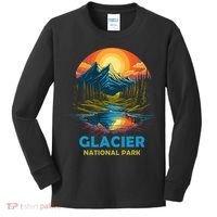 Glacier National Park Montana Mountains Trip Kids Long Sleeve Shirt thumb 0