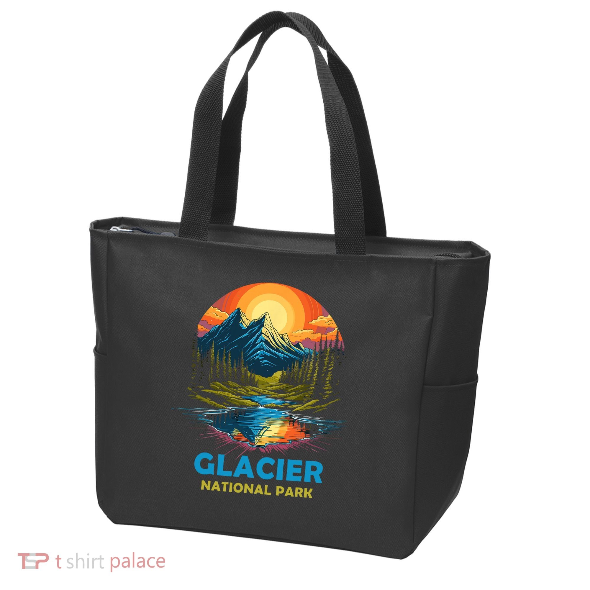 Glacier National Park Montana Mountains Trip Tote Bag