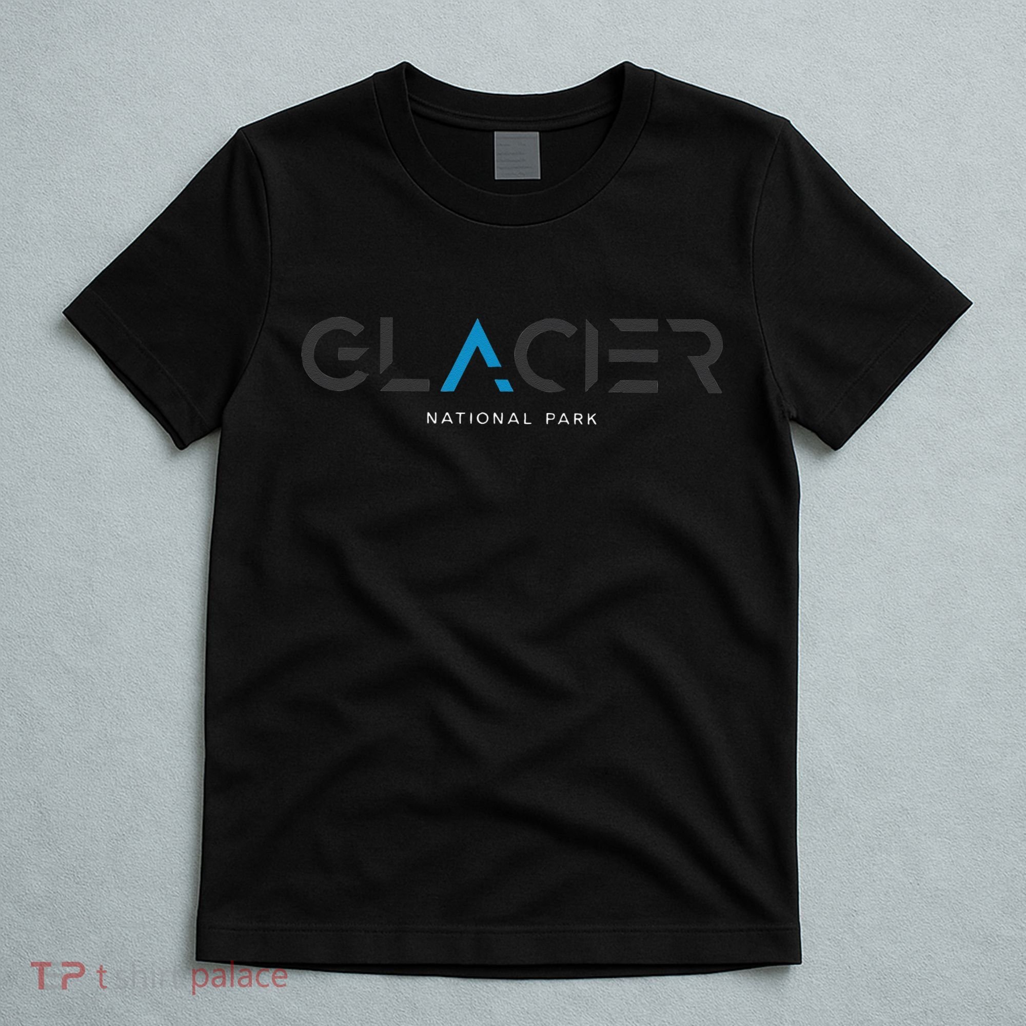 Glacier National Park Montana Tonal Retro Vintage T-Shirt