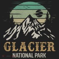 Glacier National Park Merchandise Retro Glacier Souvenirs Cute Gift Women's Sweatshirt thumb 2