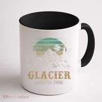 Glacier National Park Merchandise Retro Glacier Souvenirs Cute Gift Coffee Mug thumb 1