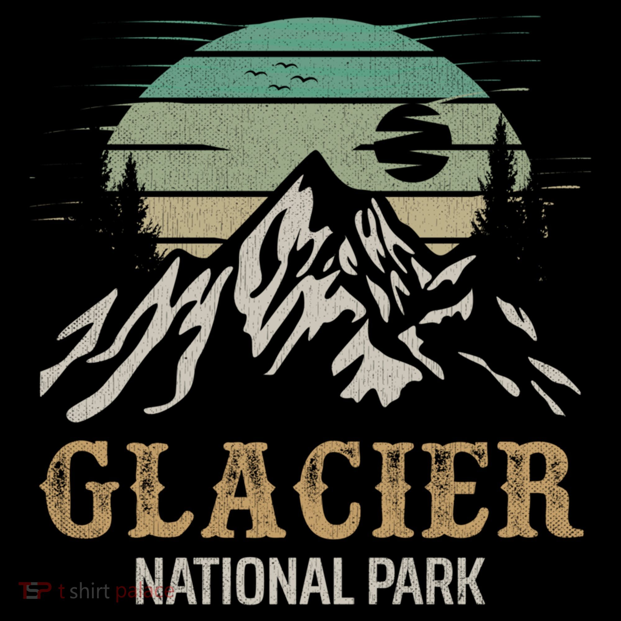 Glacier National Park Merchandise Retro Glacier Souvenirs Cute Gift Coffee Mug