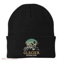 Glacier National Park Merchandise Retro Glacier Souvenirs Cute Gift Beanie thumb 0