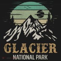 Glacier National Park Merchandise Retro Glacier Souvenirs Cute Gift Women's Hoodie thumb 2
