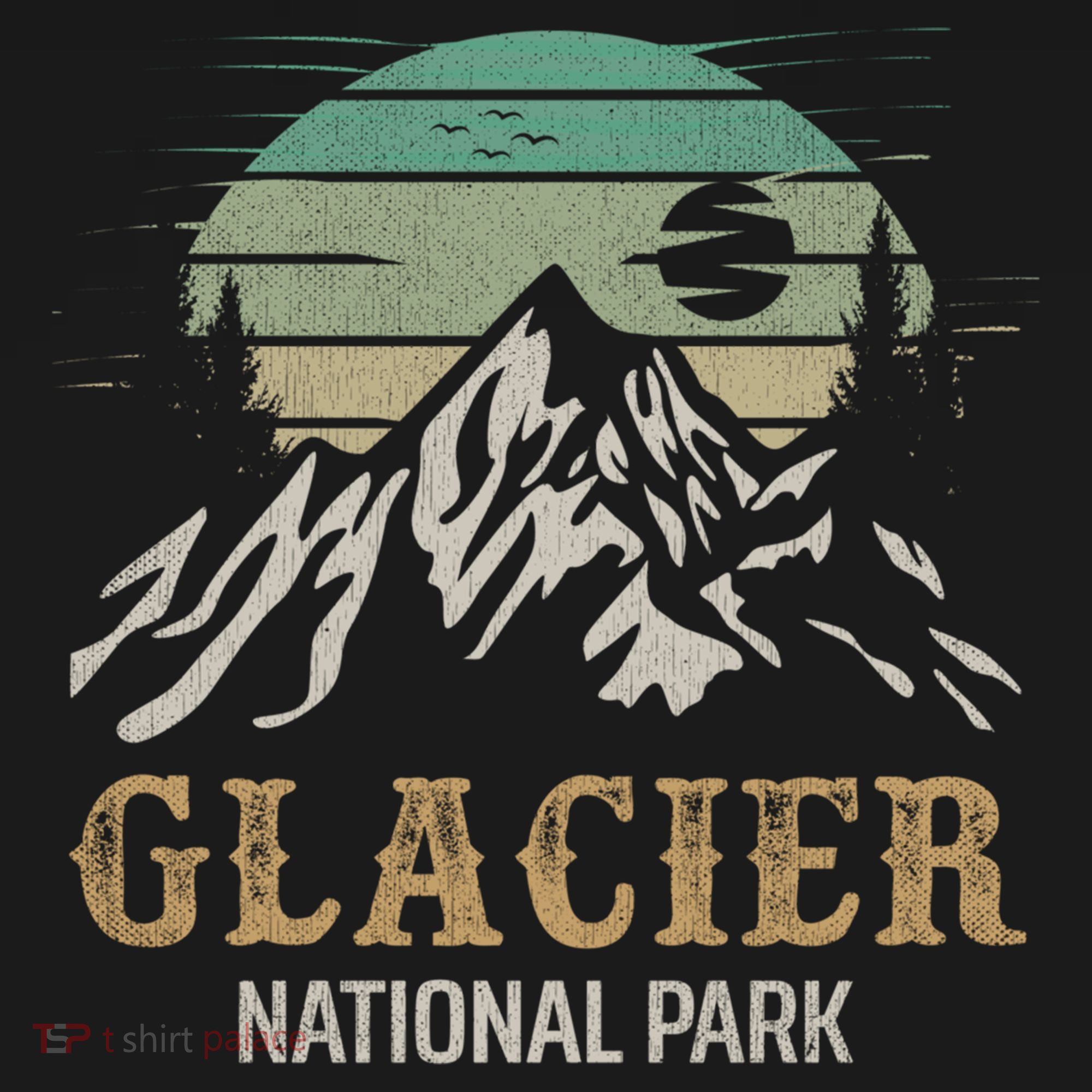 Glacier National Park Merchandise Retro Glacier Souvenirs Cute Gift Women's Hoodie