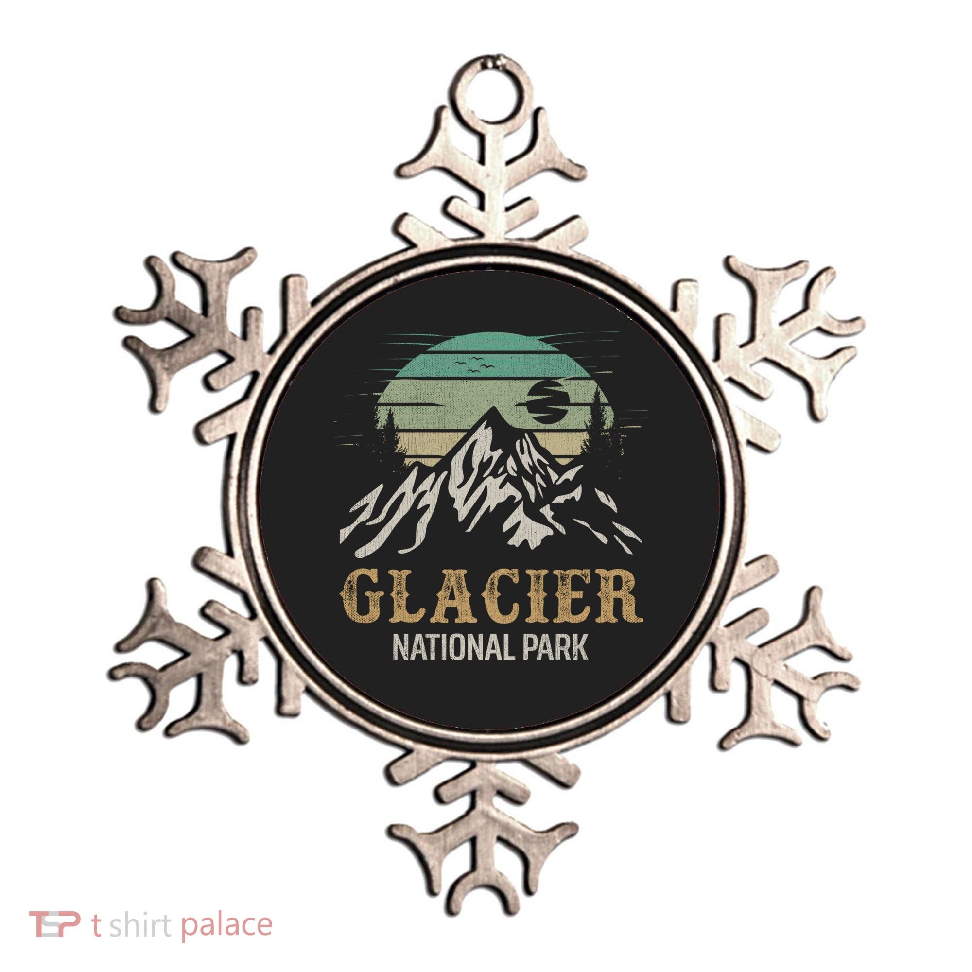 Glacier National Park Merchandise Retro Glacier Souvenirs Cute Gift Ornament