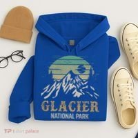 Glacier National Park Merchandise Retro Glacier Souvenirs Cute Gift Hoodie thumb 4