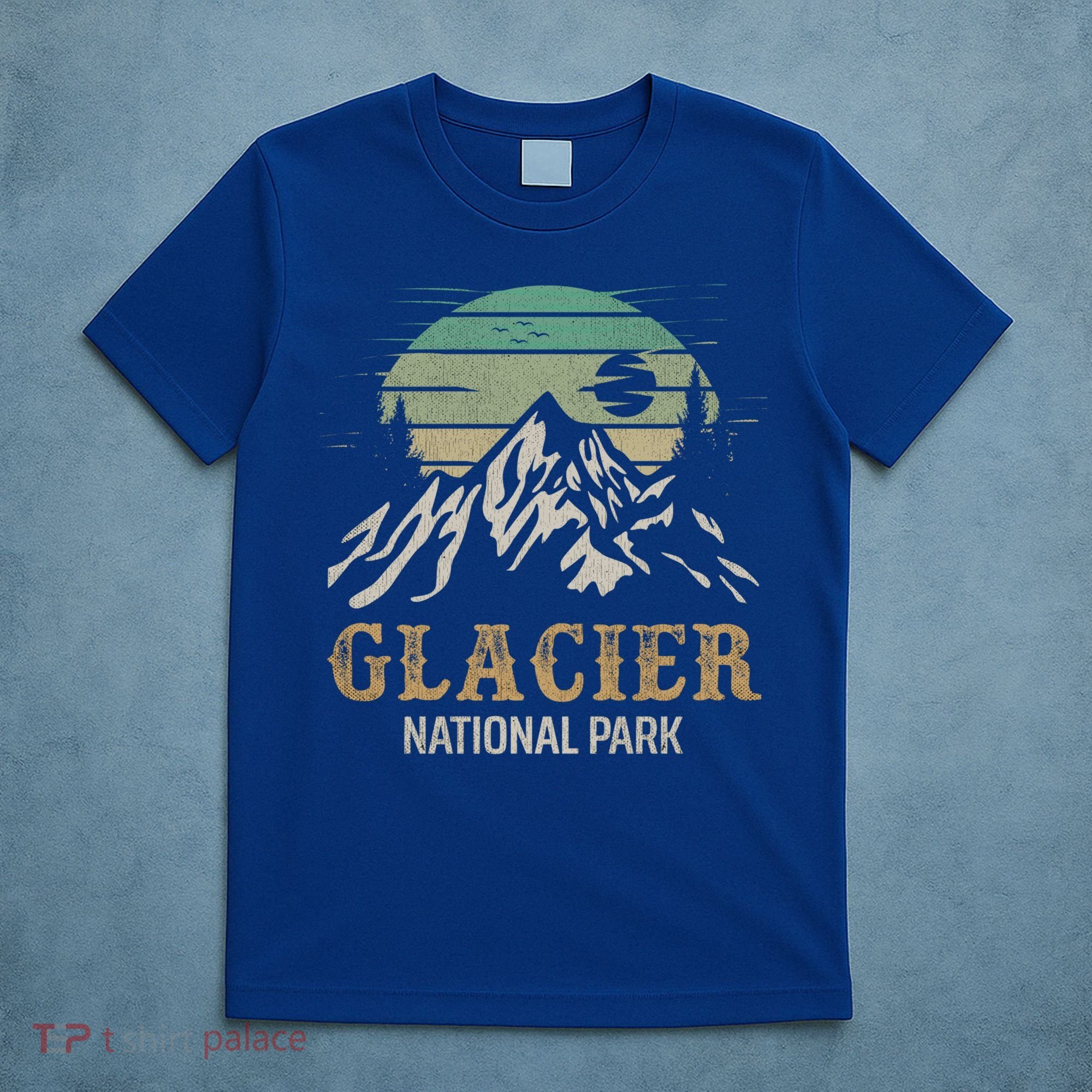 Glacier National Park Merchandise Retro Glacier Souvenirs Cute Gift T-Shirt