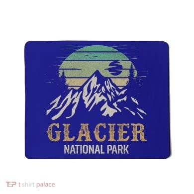 Glacier National Park Merchandise Retro Glacier Souvenirs Cute Gift Mousepad