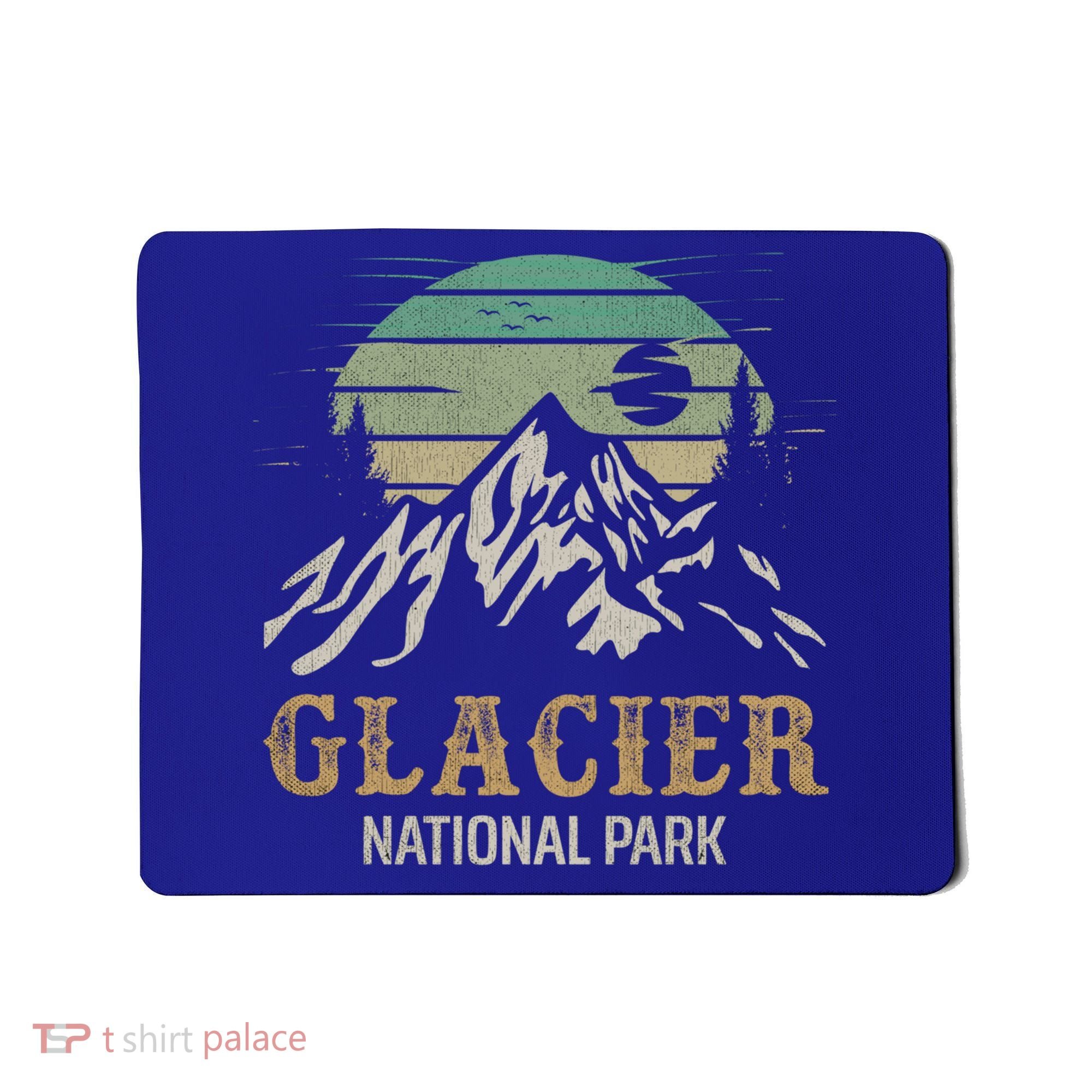 Glacier National Park Merchandise Retro Glacier Souvenirs Cute Gift Mousepad