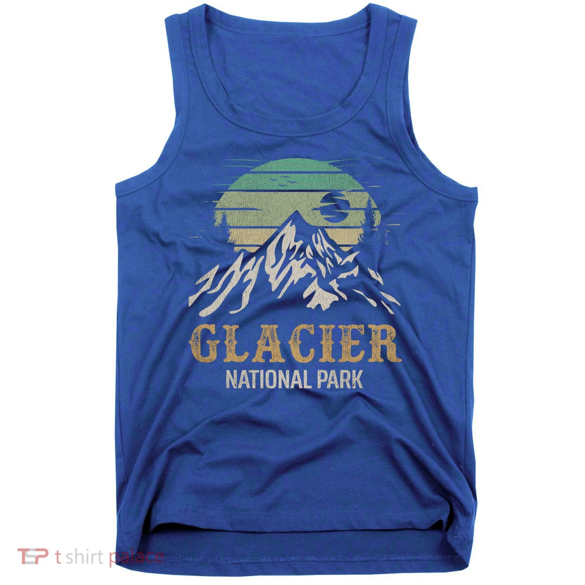 Glacier National Park Merchandise Retro Glacier Souvenirs Cute Gift Tank Top