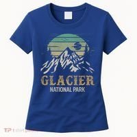 Glacier National Park Merchandise Retro Glacier Souvenirs Cute Gift Women's T-Shirt thumb 0