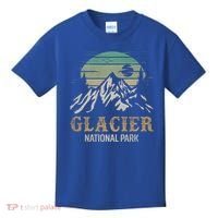 Glacier National Park Merchandise Retro Glacier Souvenirs Cute Gift Kids T-Shirt thumb 0