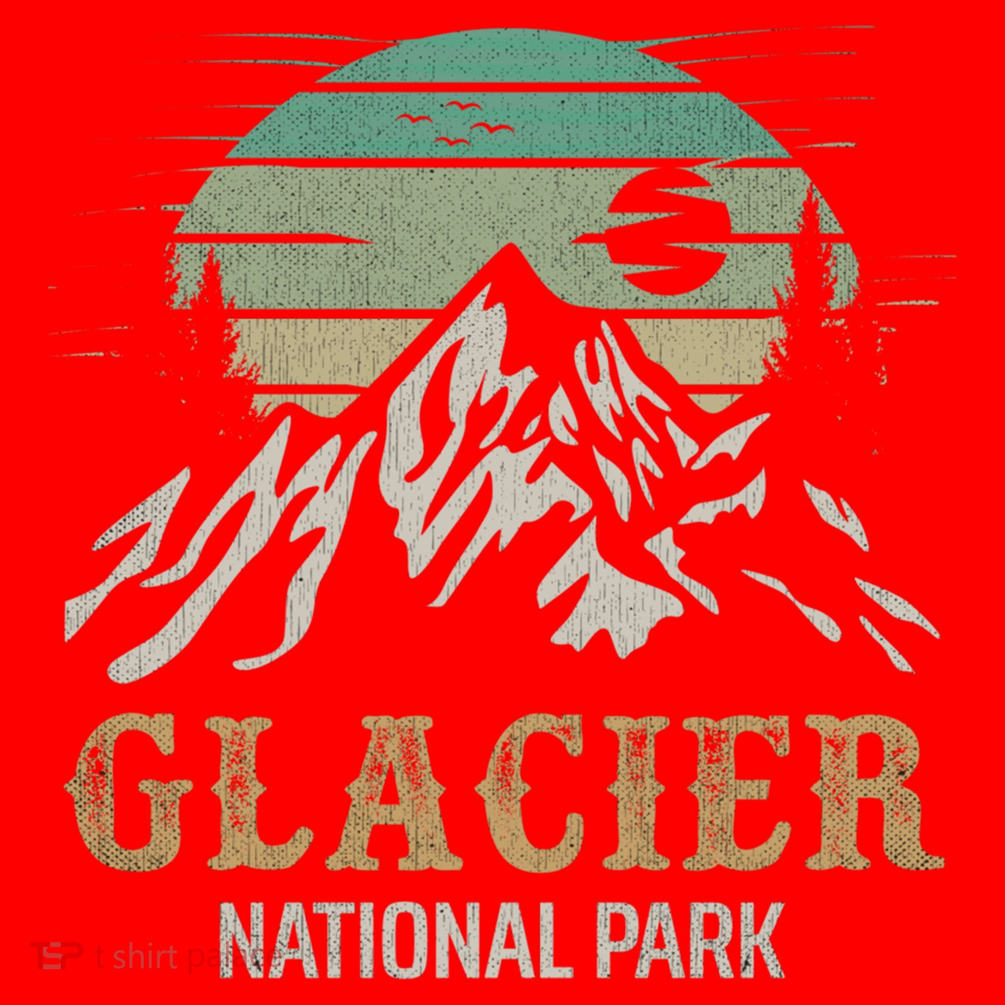 Glacier National Park Merchandise Retro Glacier Souvenirs Cute Gift Santa Hat