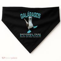 Galapagos National Park Ecuador Blue Footed Boobies Keepsake USA-Made Doggie Bandana thumb 0