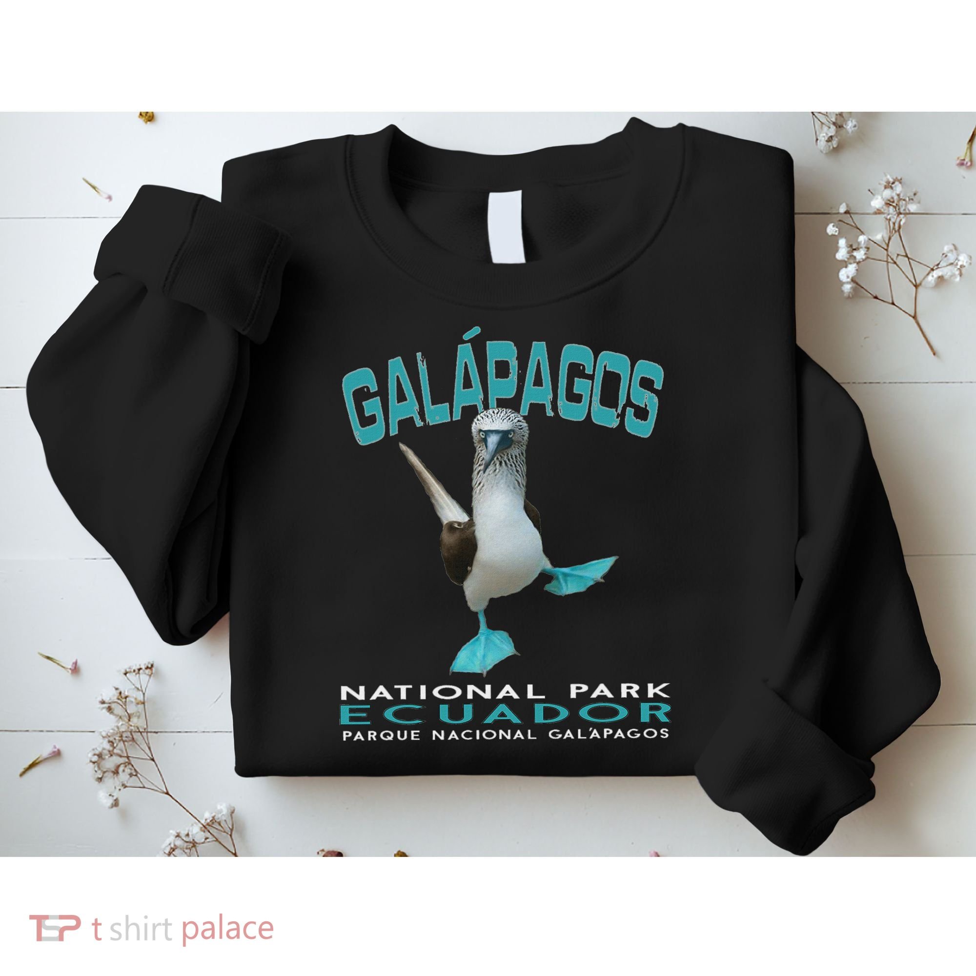 Galapagos National Park Ecuador Blue Footed Boobies Keepsake Sweatshirt