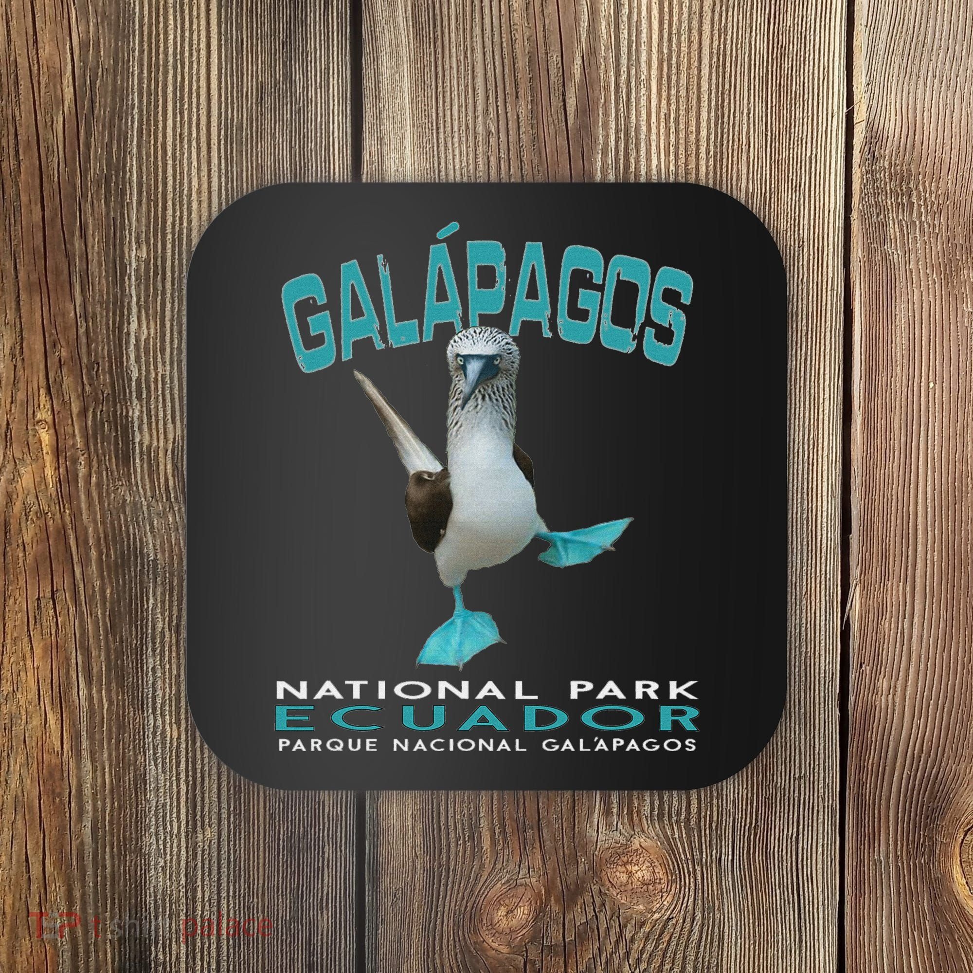 Galapagos National Park Ecuador Blue Footed Boobies Keepsake Coaster