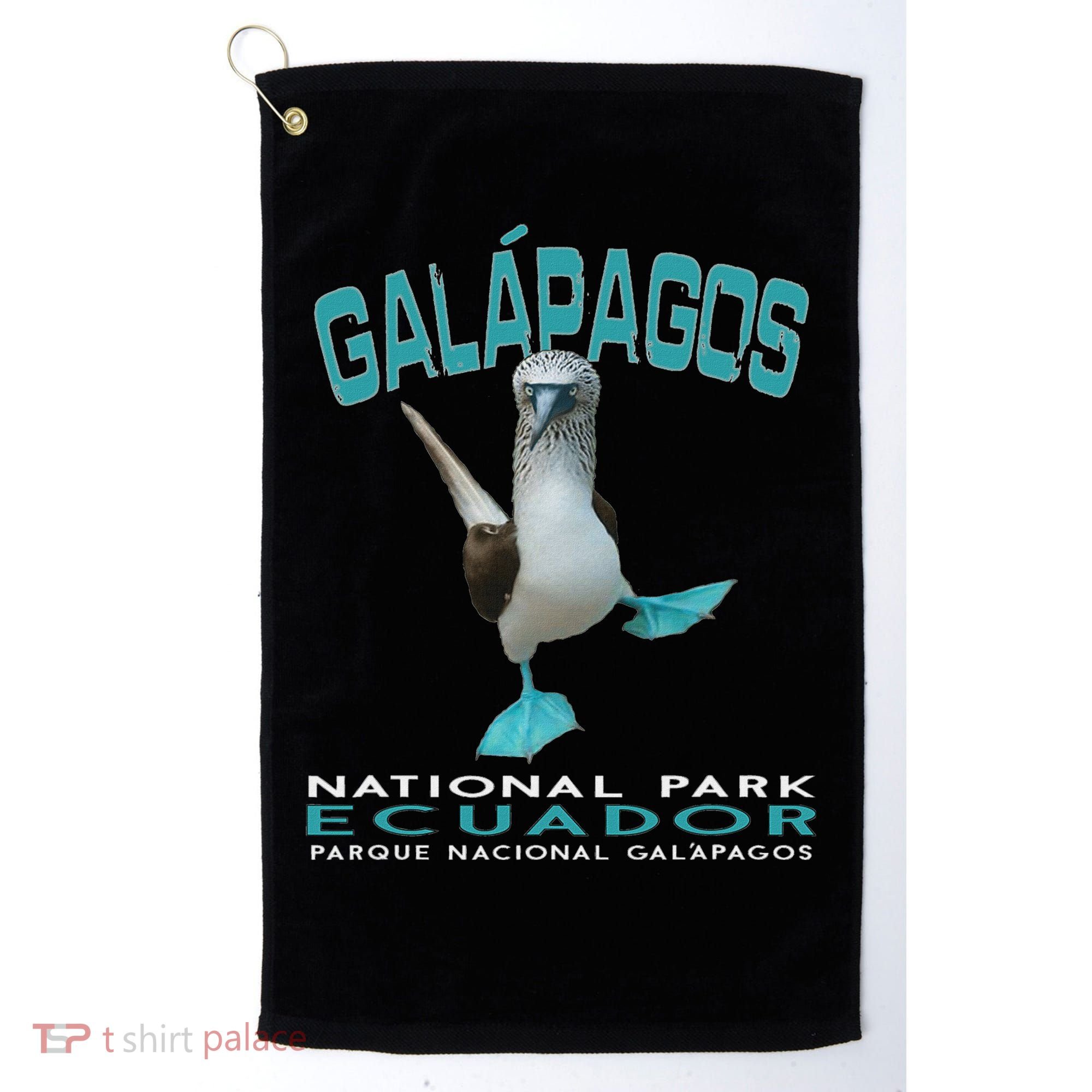 Galapagos National Park Ecuador Blue Footed Boobies Keepsake Golf Towel