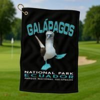 Galapagos National Park Ecuador Blue Footed Boobies Keepsake Golf Towel thumb 1