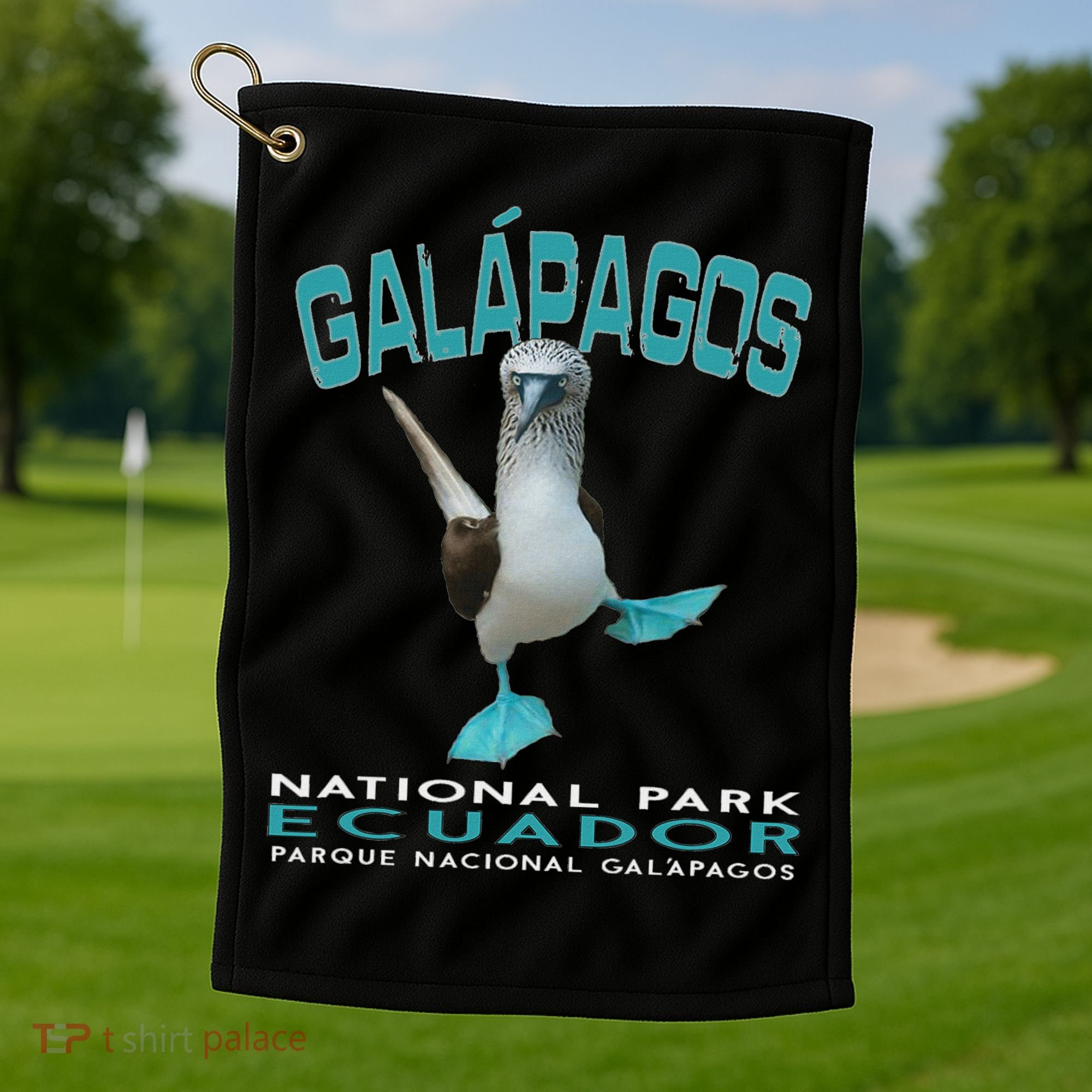 Galapagos National Park Ecuador Blue Footed Boobies Keepsake Golf Towel