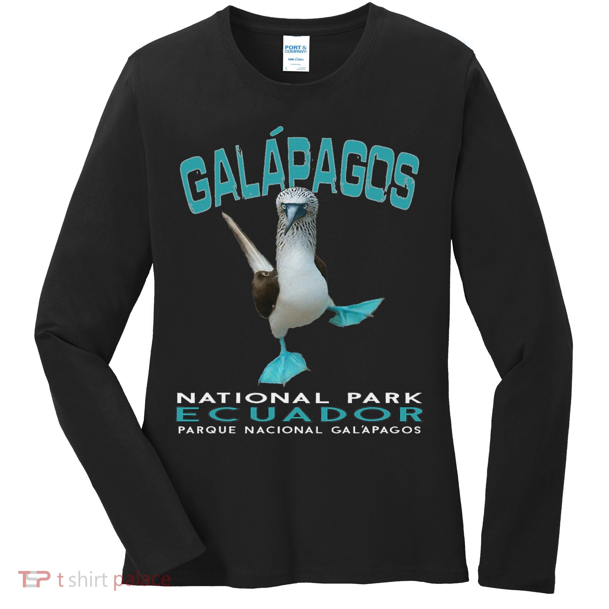 Galapagos National Park Ecuador Blue Footed Boobies Keepsake Women's Long Sleeve Shirt