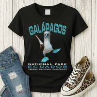 Galapagos National Park Ecuador Blue Footed Boobies Keepsake Women's T-Shirt thumb 3