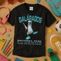 Galapagos National Park Ecuador Blue Footed Boobies Keepsake Kids T-Shirt thumb 3