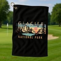 Glacier National Park Golf Towel thumb 1